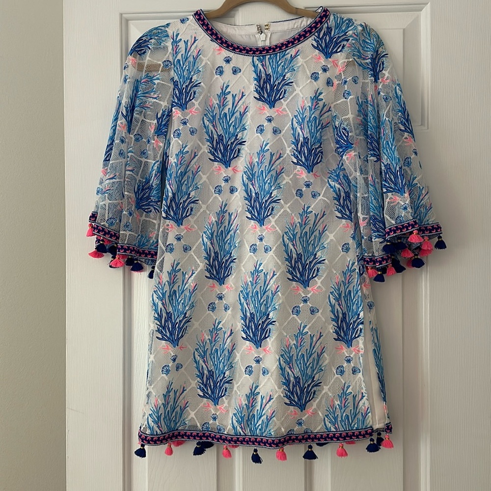 Lilly Pulitzer tassel trimmed romper